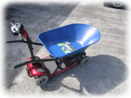 Small electric wheelbarrow